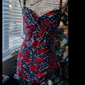 Vintage Torrid Rose Bodycon Top